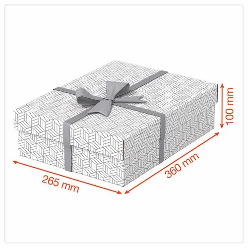 3 Opbergdozen Home - Maat M laag - Wit - ESSELTE