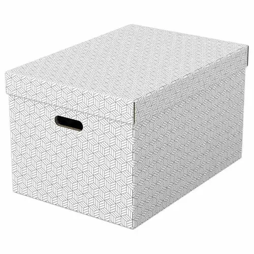 3 Opbergdozen Home - Maat L - Wit - ESSELTE