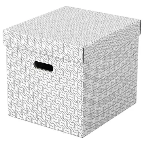 3 Opbergdozen Home - Cube-formaat - Wit - ESSELTE