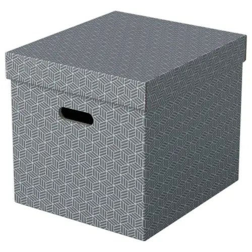 3 Opbergdozen Home - Cube-formaat - Grijs - ESSELTE