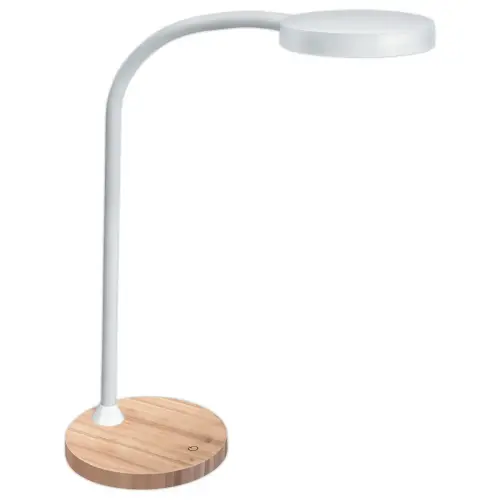 Ledlamp Flex - Wit en houten voet - CEP