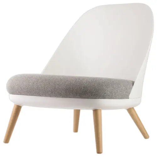 Fauteuil COCOON Wit / Grijs
