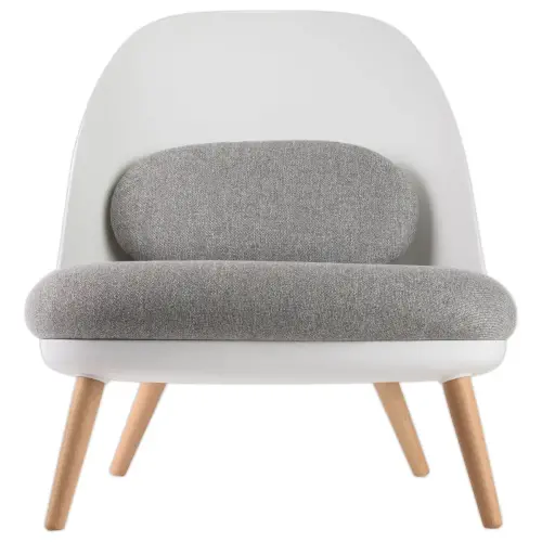 Fauteuil COCOON Wit / Grijs Geassembleerd
