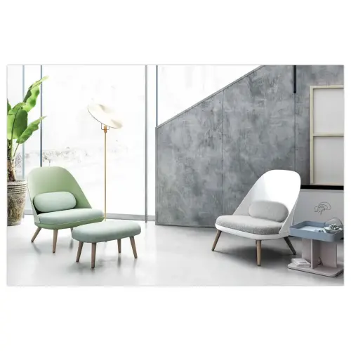 Fauteuil COCOON Wit / Grijs Geassembleerd