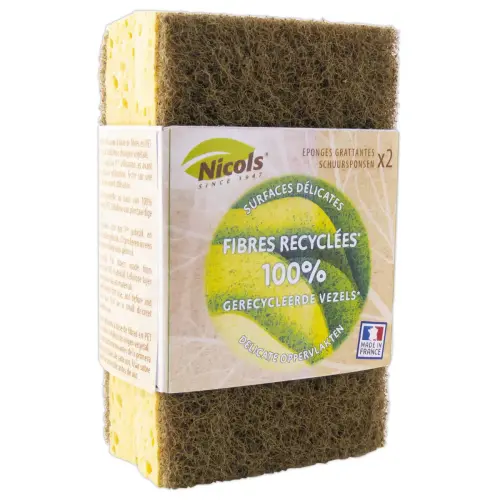 2 Ecologische schuursponges voor delicate oppervlakken
