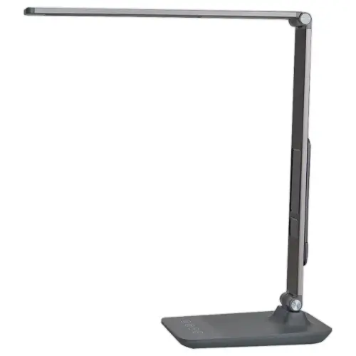 Multifunctionele LED-lamp - USB-poort en digitale display - Antraciet