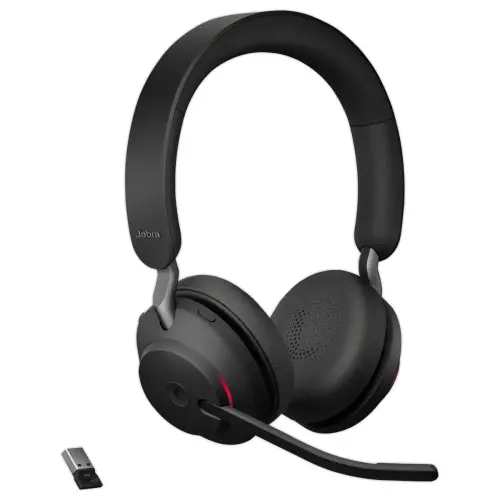 Draadloze headset Jabra Evolve2 65 USB-C - 2 hoofdtelefoons - Zwart