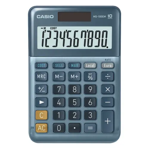 Casio MS100EM zonnecalculator 10 cijfers