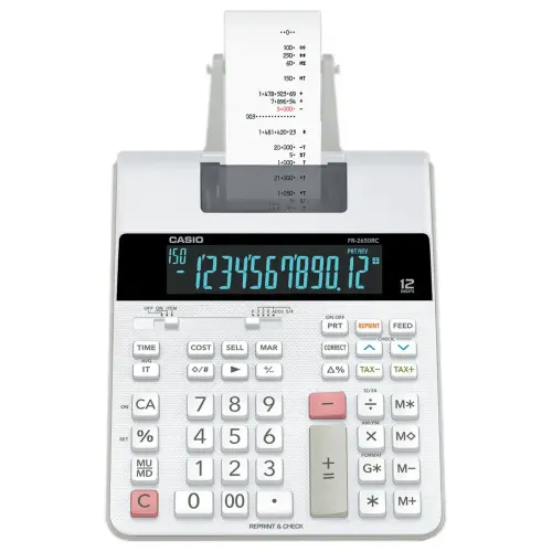 CASIO 2650RC printer calculator 12 cijfers