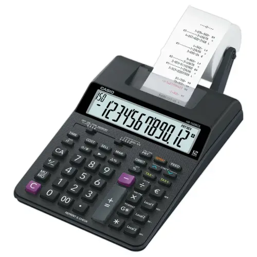 Casio HR150 RCE printer calculator met adapter 12 cijfers