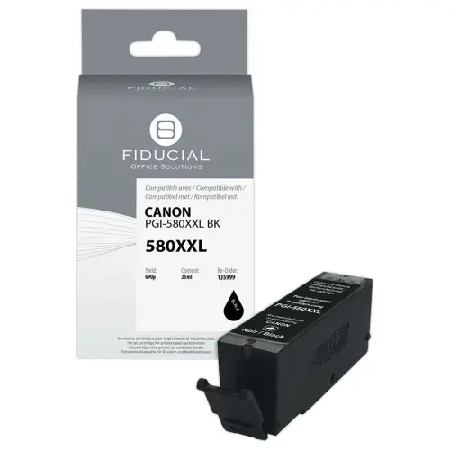 Cartridge Canon PGI-580XXL zwart foto compatibel FIDUCIAL