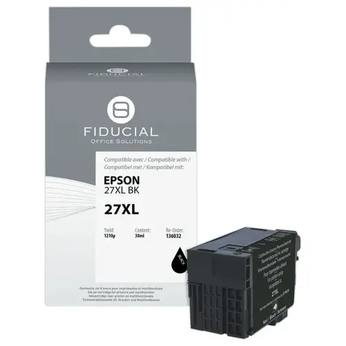 Cartridge Epson 27XL zwart compatibel FIDUCIAL 