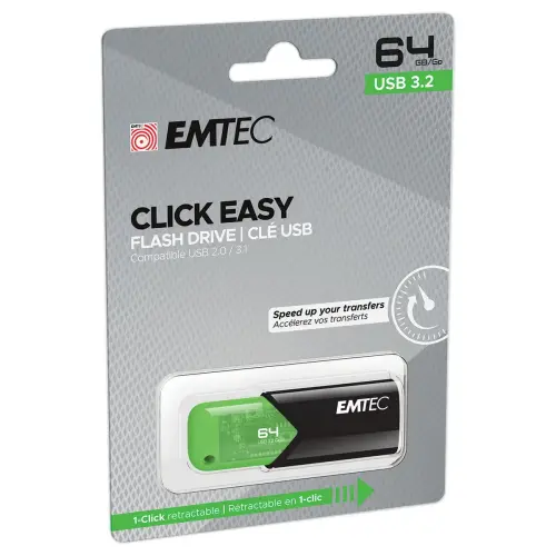 USB 3.2 Click Easy 64GB groen