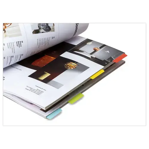 48 Indextabs - Klassieke kleuren 12 x 40 mm
