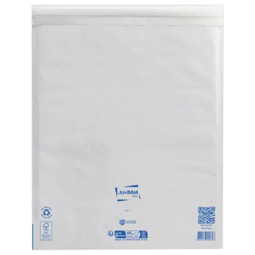 50 Witte gewatteerde omslagen met luchtkussens Sealed Air - 460 x 470 mm - JOVIMAIL