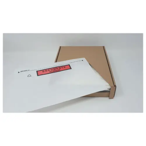 250 Kleefenveloppen 'Documents ci-inclus' - 228 x 165 mm