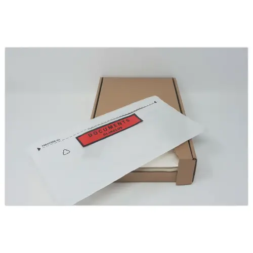 1000 Kleefenveloppen "Documents ci-inclus" - 228 x 120 mm
