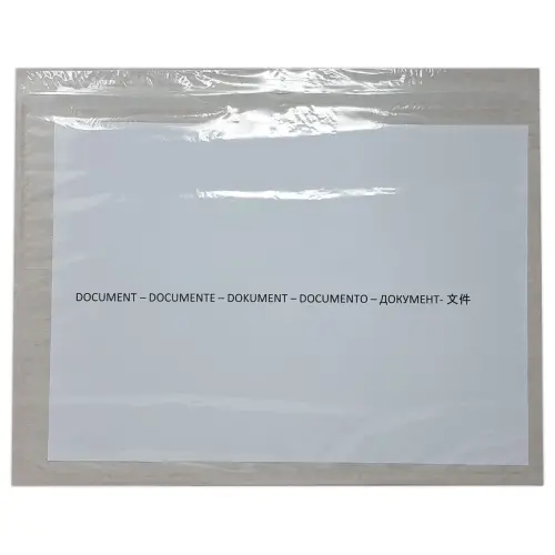 500 Neutrale zelfklevende hoezen formaat A4 320x250 mm