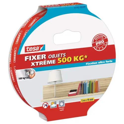 Dubbelzijdige Fixatietape xTREME 500 kg 5 m x 19 mm