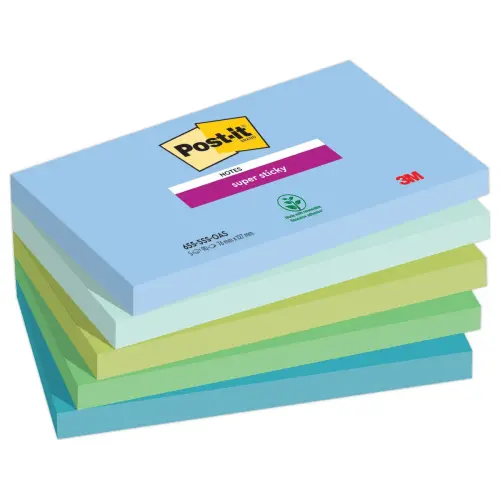 005 Super sticky memoblaadjes Collectie Oasis, 76 x 127 mm