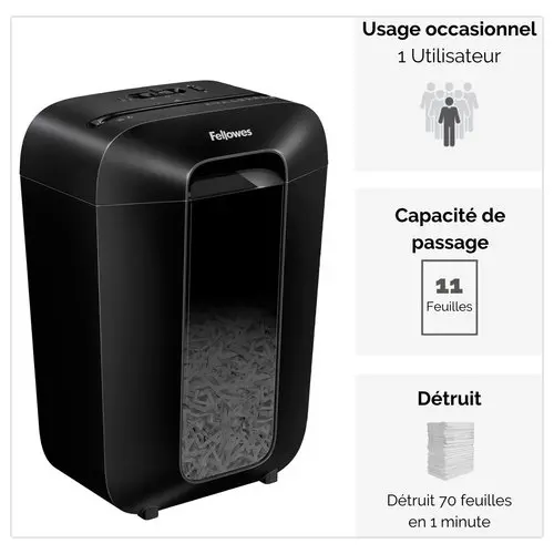 Papiervernietiger Powershred FELLOWES LX70 - cross cut 11 vellen 