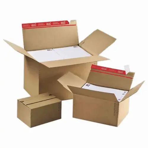 10  Kartons met variabele hoogtes L 44,5 x B 31,5 x H 18 tot 30 cm 