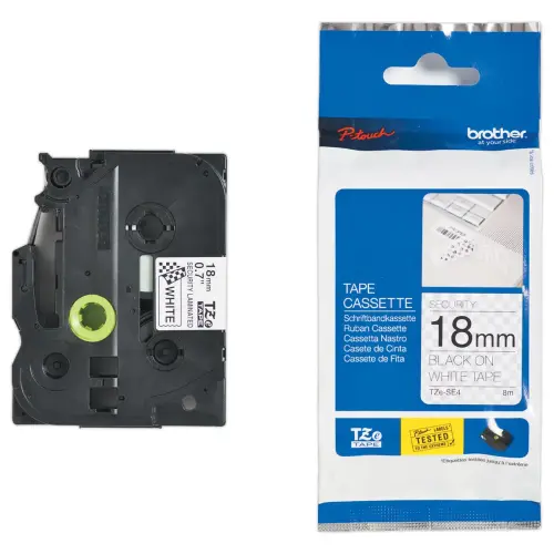 Veilig tape voor BROTHER TZE SE4 18mm 