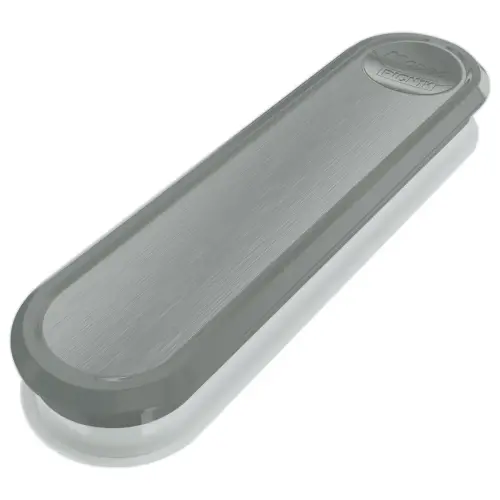 Plastic doos met bestek - Grijs deksel