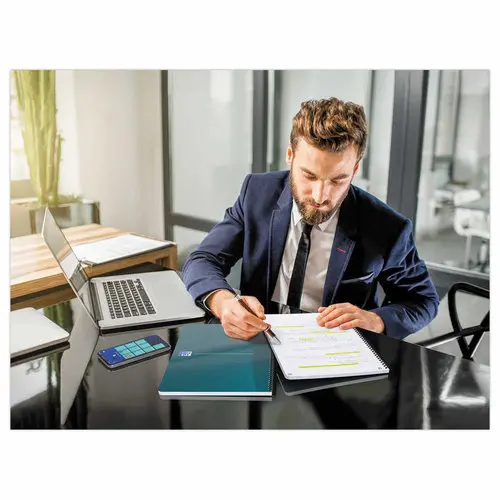 Cahier Signature gebonden A5 160 pagina's 5x5. Blauw
