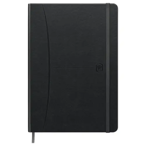 Cahier Signature gebonden A5 160 pagina's gelijnd. Zwart