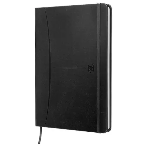 Cahier Signature gebonden A5 160 pagina's gelijnd. Zwart