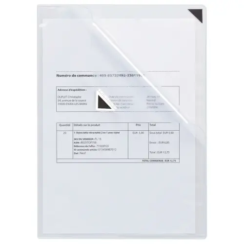 5 KANG EASY CLIC antimicrobiële A4 displayhoezen