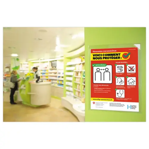5 KANG EASY CLIC antimicrobiële A4 displayhoezen