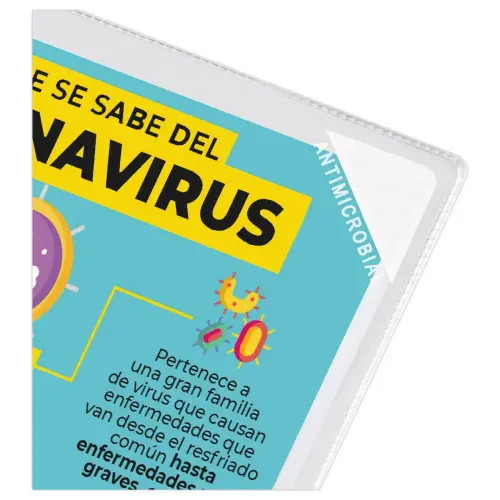5 KANG EASY CLIC antimicrobiële A4 displayhoezen