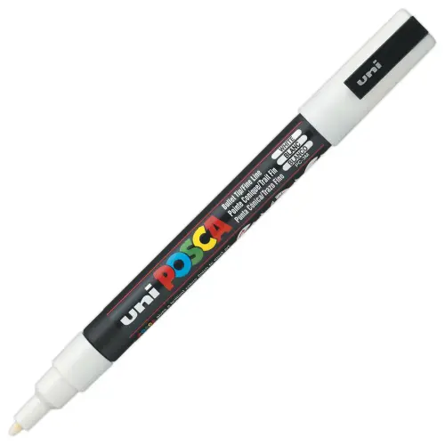 Verfstift uni-POSCA - fijne punt - wit 