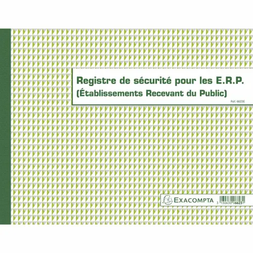 Bezoekersregister voor openbare ruimtes - 24x32cm - EXACOMPTA 