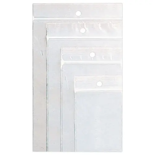 1000 Neutrale zakken met ritssluiting 150 x 180 mm. Doorzichtig.