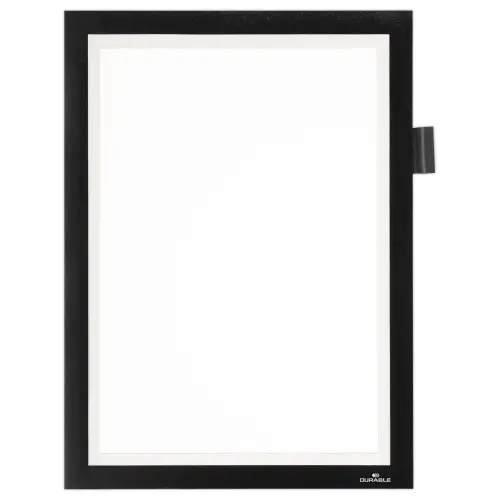Zwarte A4 magnetische lijst DURAFRAME NOTE