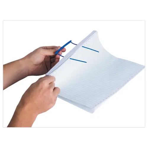 100  Universele A4 archiveringsclips en blauwe lijst FELLOWES 