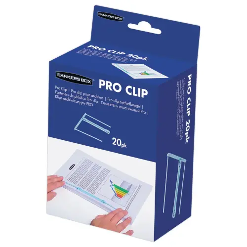 20 Universele archiveringsclips "PROCLIP" lichtblauw Fellowes