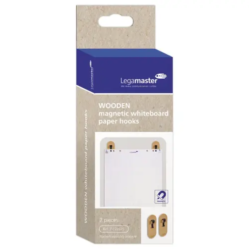 2 Magnetische paperclips Wooden - FSC®-hout - LEGAMASTER