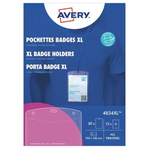 50  Doos van badgehouders  - A6 - AVERY 