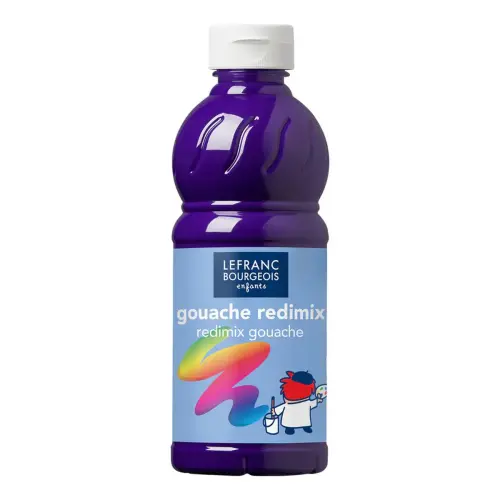 Acryl gouache - LEFRANC BOURGEOIS - violet - fles van 500 ml 