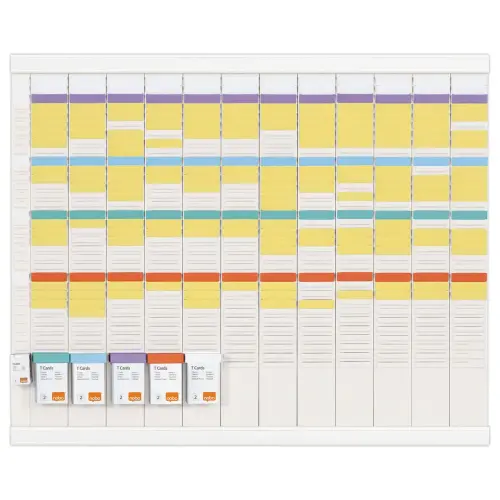 Jaarlijkse planning kit 13 kolommen 32 sleuven - Wit