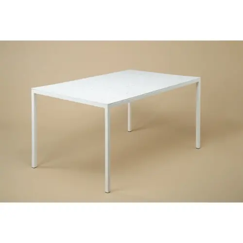 Rechthoekige tafel 140x90 cm MAHAUT decoreert FLOREAL gerecycled