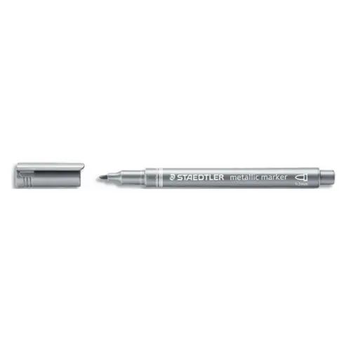 STAEDTLER metalen viltstift met kogelpunt - kleur zilver 