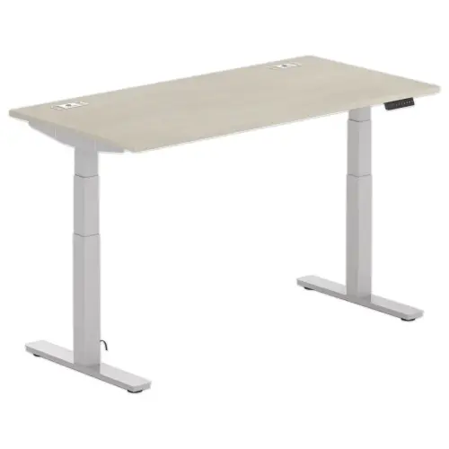 Bureau BERNE elektrisch 160 x 80 acacia/alu