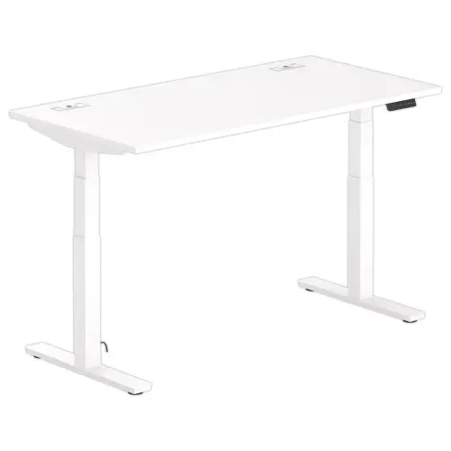 Bureau BERNE elektrisch 160 x 80 wit/wit