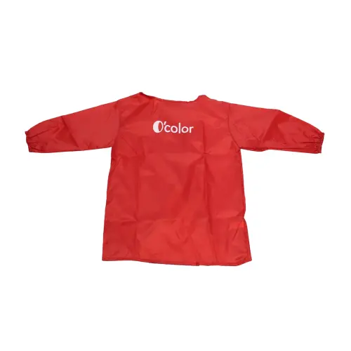 Wasbare beschermschort O'color maat 2/4 jaar - rood 
