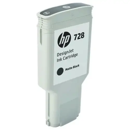 HP 728 matte black inktcartridge F9J68A 300 ml 